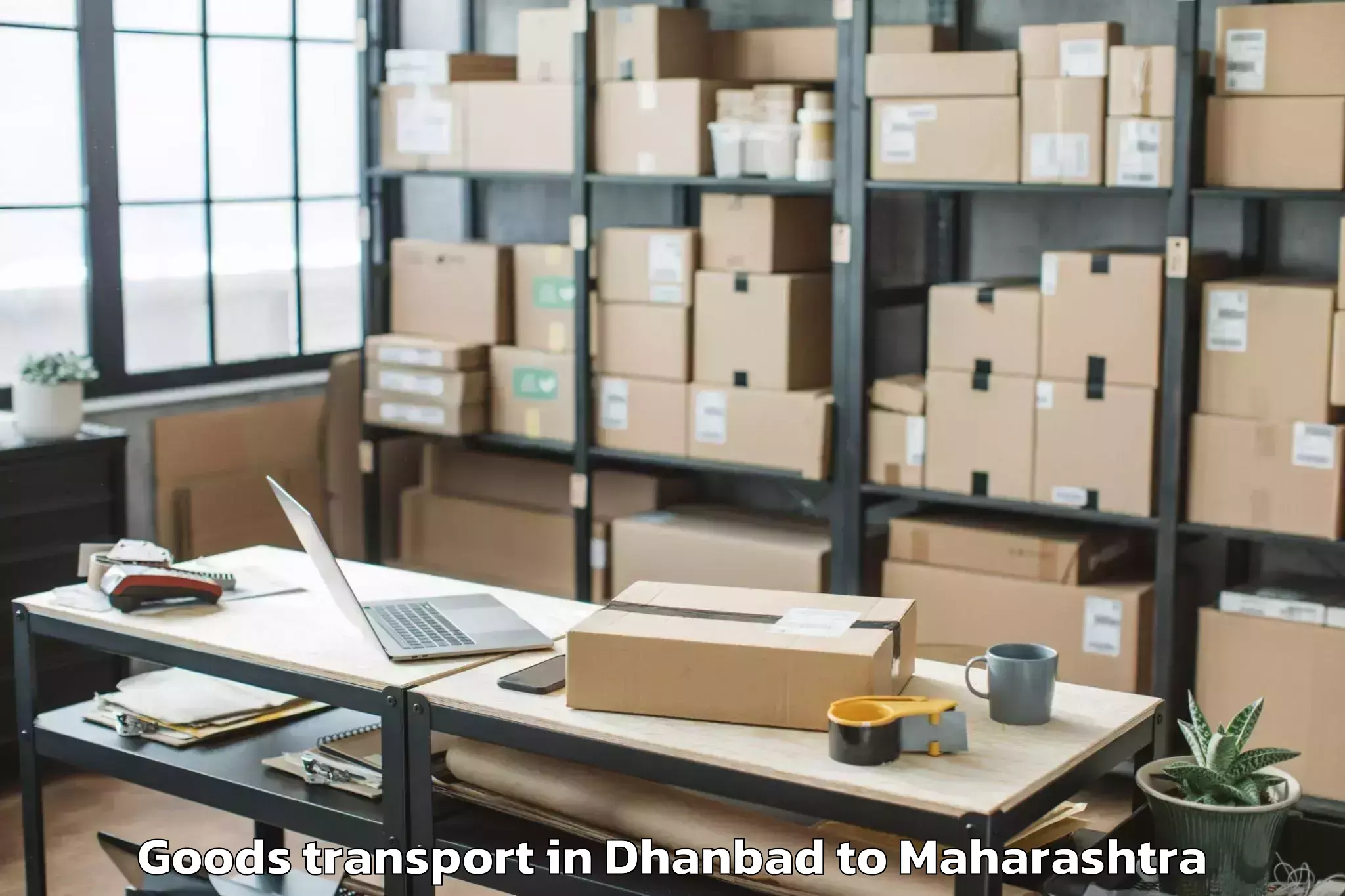 Comprehensive Dhanbad to Osmanabad Airport Omn Goods Transport